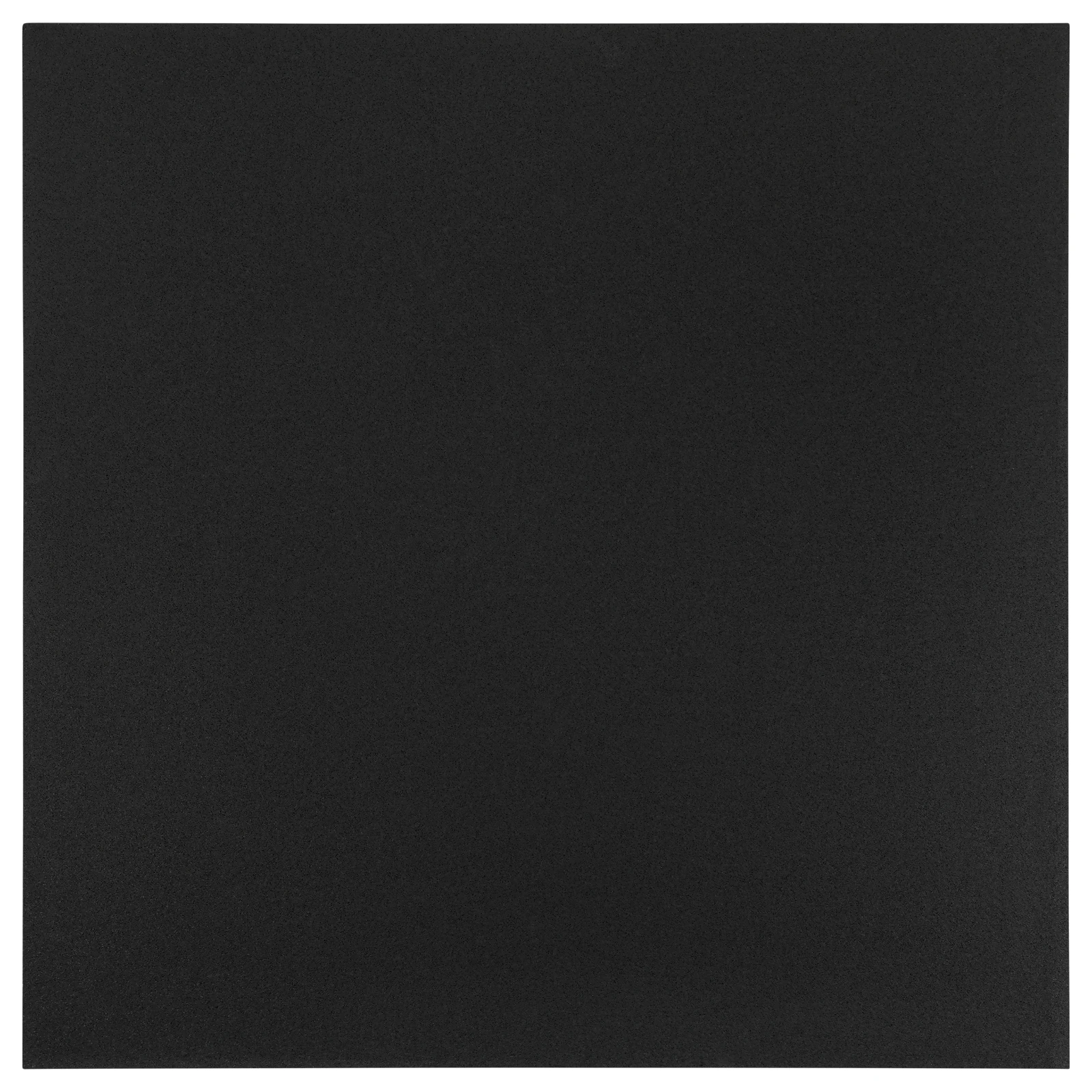 Gummimatte PRO Quadrat 100x100 cm schwarz - Ansicht der gesamten Platte Gummimatte PRO Quadrat schwarz von oben gesehen