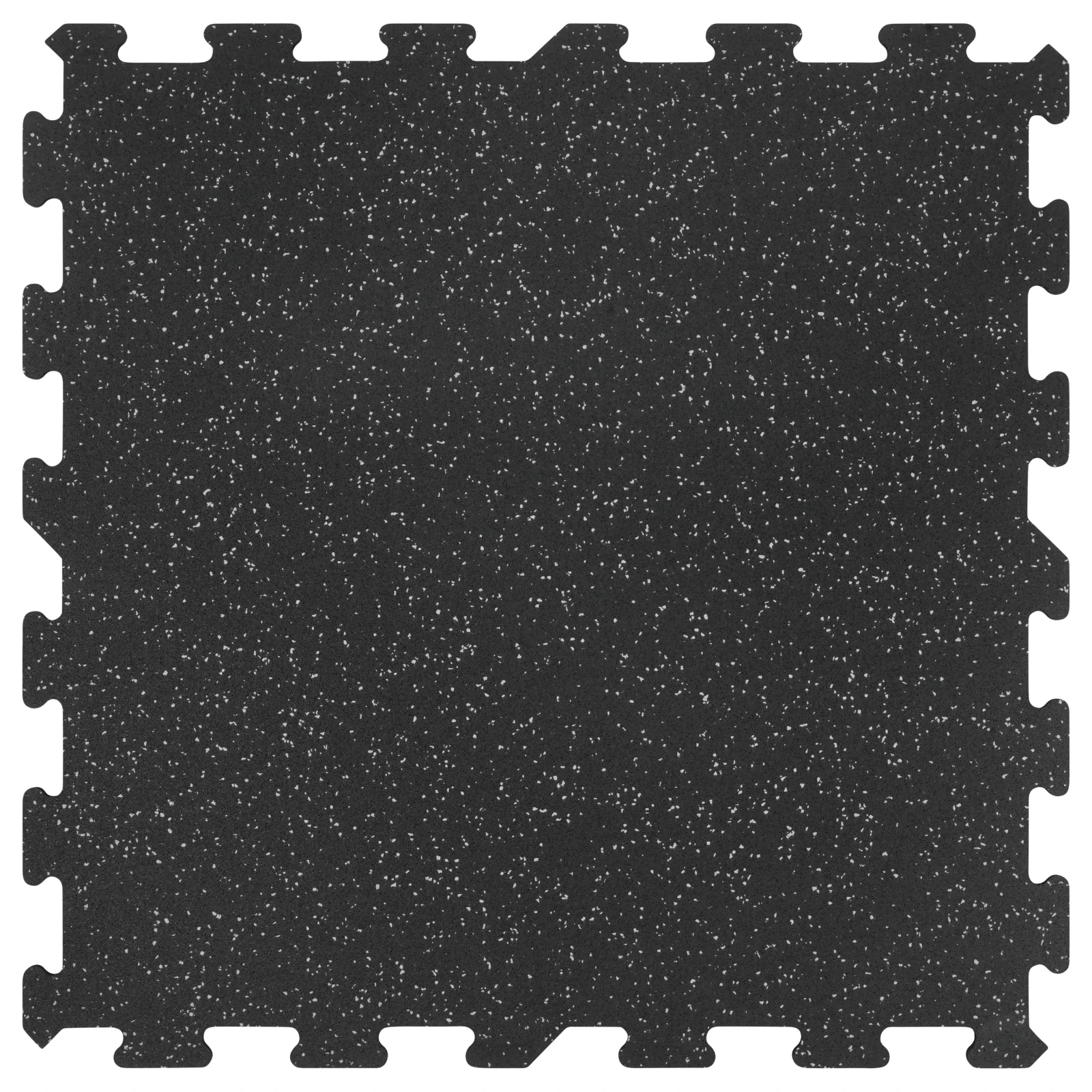 Ästhetische Mosaic Matte in der Fitness-Zone Rückansicht von oben auf die Gummimatte Mosaic unter Cardio-Geräten