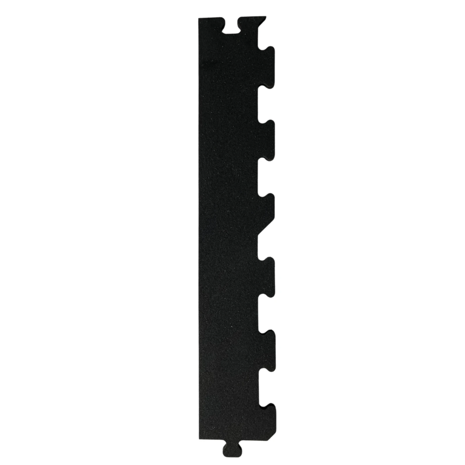 Gerader Randabschluss für Puzzlematte PRO - Draufsicht Schwarze Gummimatte gerader Abschluss Puzzle PRO Draufsicht
