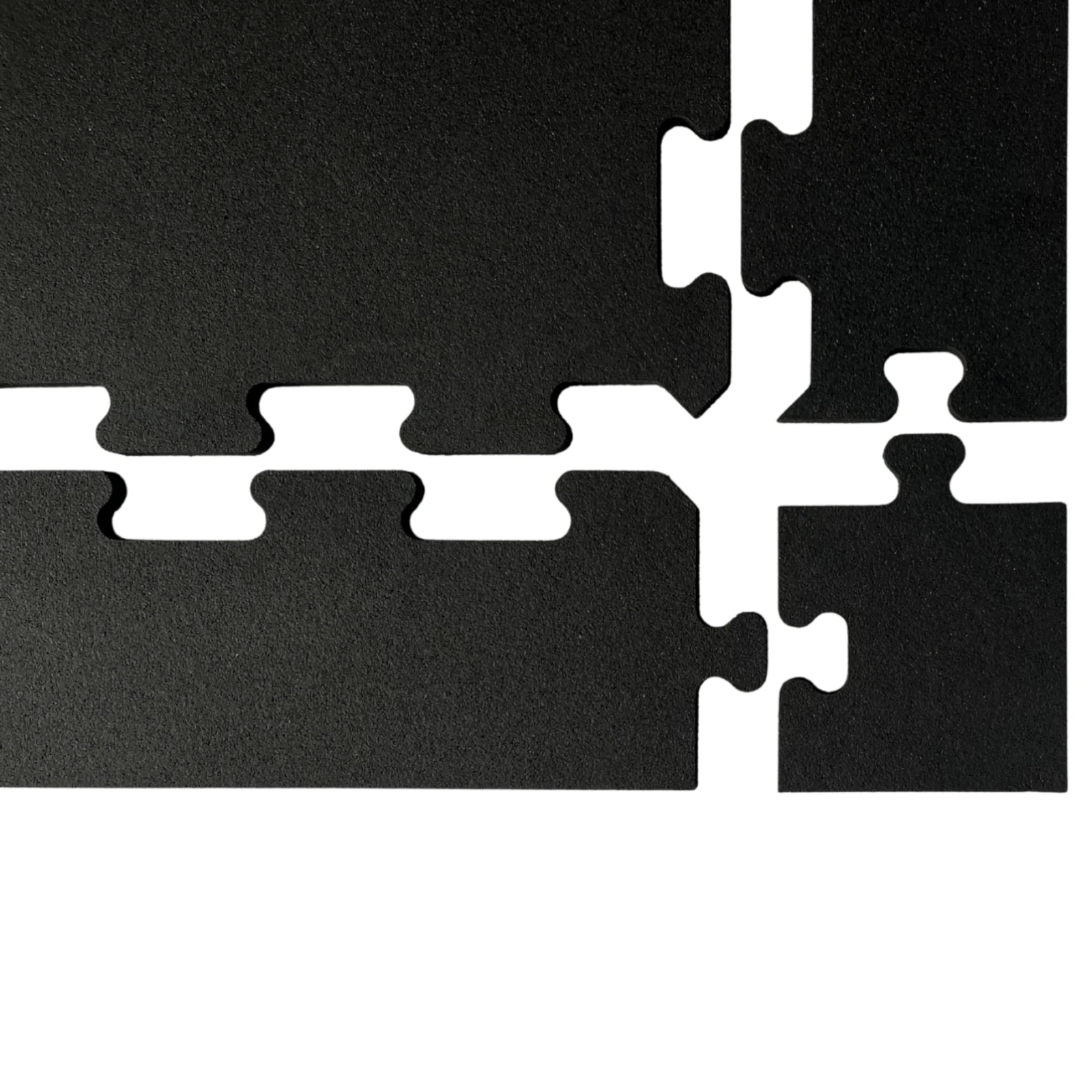 Zonenabschluss mit Matten und Eckabschluss Puzzle PRO Elemente des Puzzle PRO Systems: Matte, gerader Abschluss und Eckabschluss