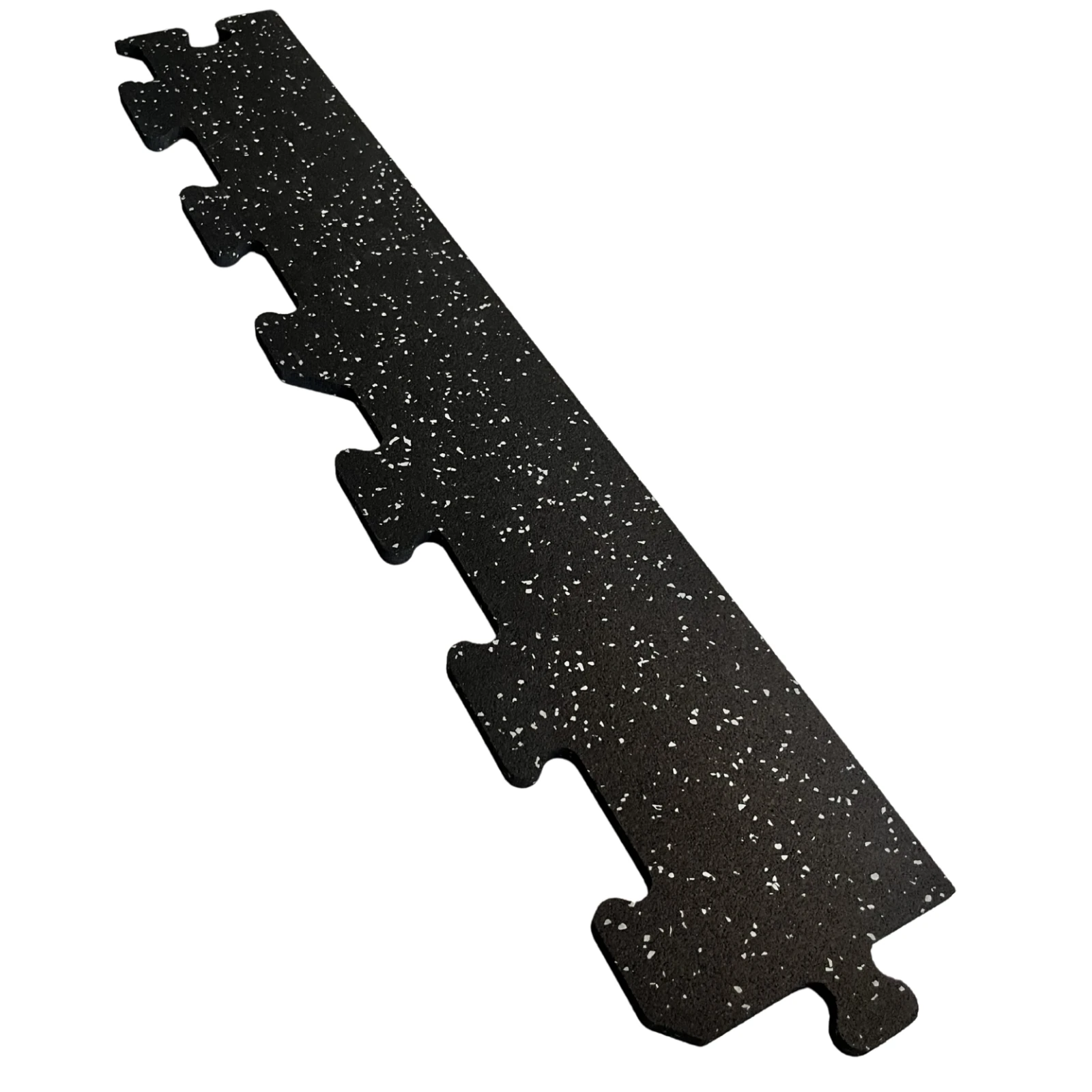 Gerader Randabschluss für Puzzlematte PRO Mosaic - isometrische Ansicht Gummiabschluss für Puzzle PRO Mosaic 5% isometrische Ansicht im Winkel