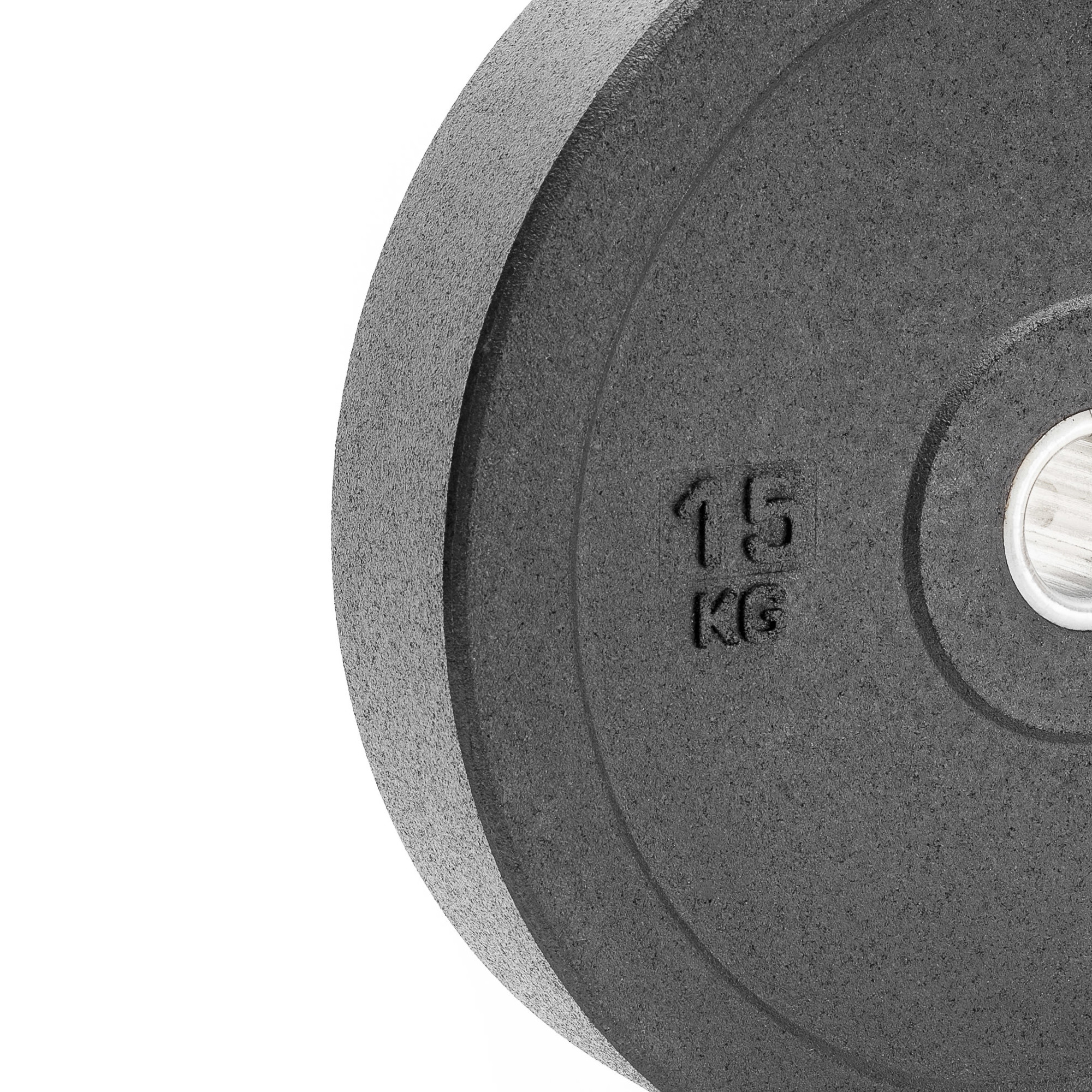 Strukturdetails des Essential-Bumpers Nahaufnahme der glatten Essential Bumperstruktur und der Gewichtsangabe